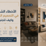 الأخطاء الشائعة في التصميم الداخلي وكيف تتجنبها
